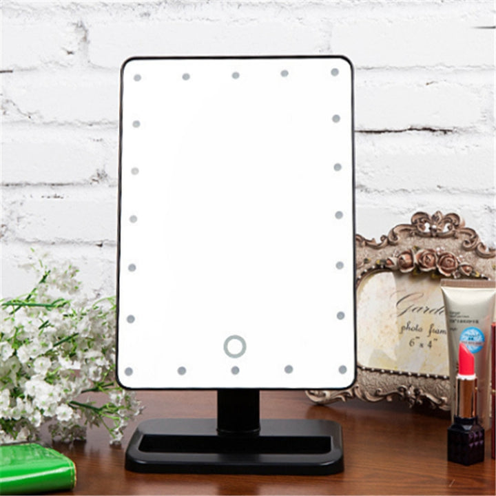 Portable Led Touch Sensor Mirror With Lamp Desktop Fill Light