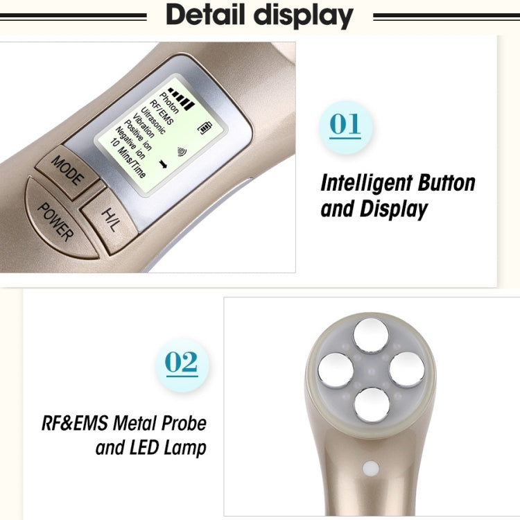 OFY9901  Face Skin EMS Mesotherapy Electroporation RF Radio Frequency Facial LED Photon Skin Care Face Lift Tighten Remove Wrinkle