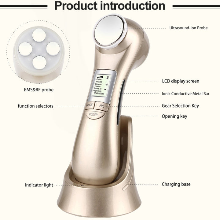 OFY9901  Face Skin EMS Mesotherapy Electroporation RF Radio Frequency Facial LED Photon Skin Care Face Lift Tighten Remove Wrinkle