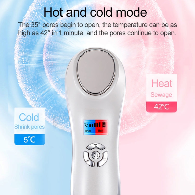 OFY-7901 Ultrasonic Cryotherapy Hot Cold Hammer Facial Lifting Vibration Massager Face Body Import Export Face Care Beauty Machine