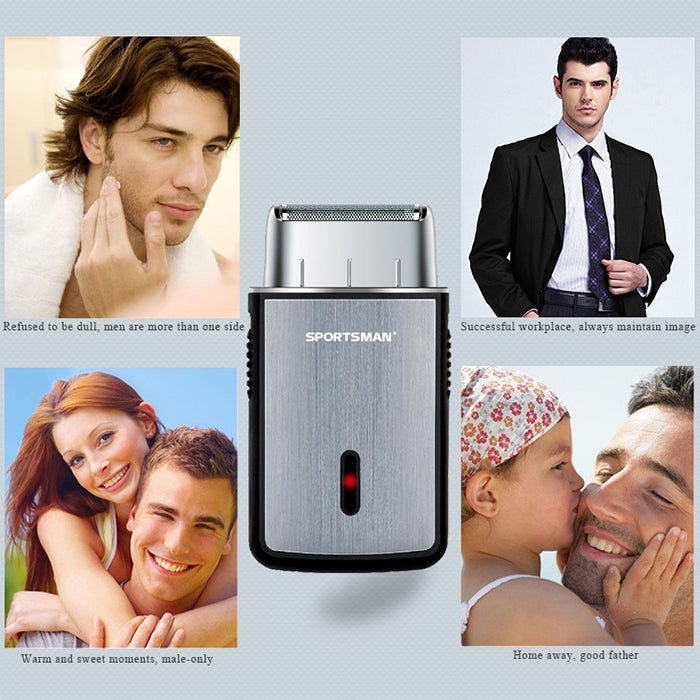 SPORTSMAN Multi-function Mini Shaver USB Rechargeable Razor, Multi-function