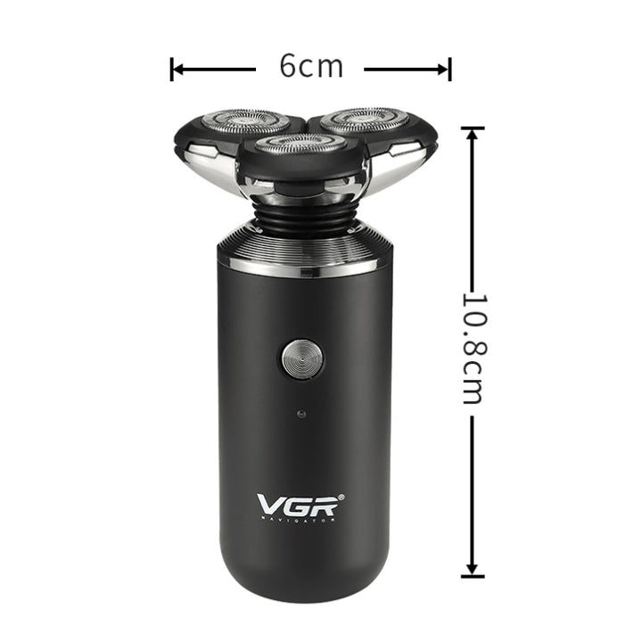 VGR V-317 5W USB Omnidirectional Three-dimensional Floating Three-network Electric Shaver, V-317