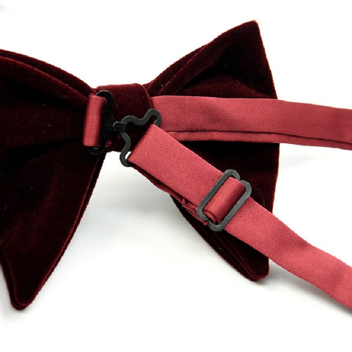 Men Velvet Double-layer Big Bow-knot Bow Tie Clothing Accessories