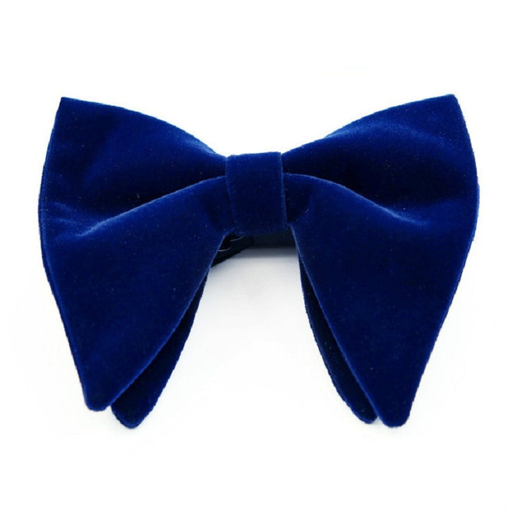 Men Velvet Double-layer Big Bow-knot Bow Tie Clothing Accessories