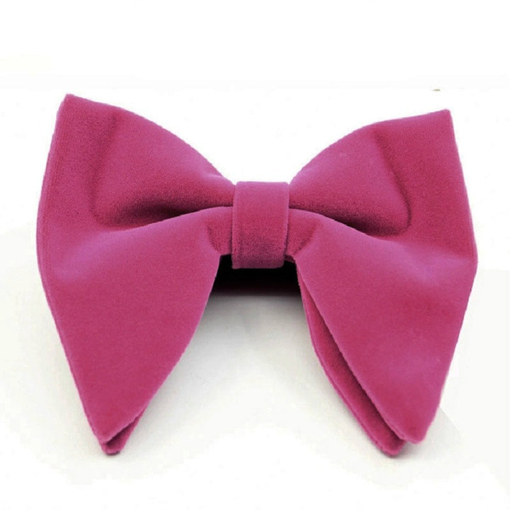 Men Velvet Double-layer Big Bow-knot Bow Tie Clothing Accessories