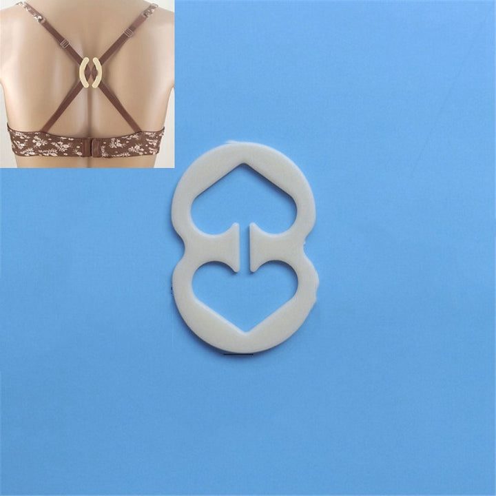 100 PCS Underwear Accessories Bra Non-slip Buckle Invisible Buckle, I-shaped, Round, Oval, 8 Shape