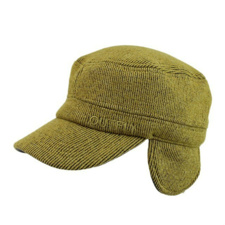 OUTFLY Winter Windproof and Warm Corduroy Bomber Hats, S (54-56cm)