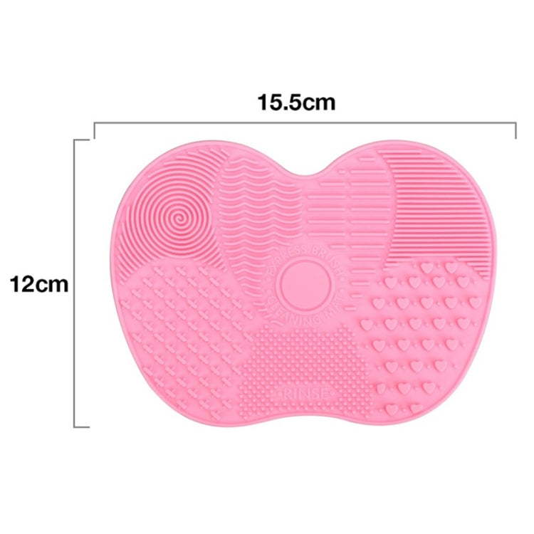 Silicone Brush Cleaner Mat Washing Tools for Cosmetic Make up Eyebrow Brushes Cleaning Pad Scrubber Board Makeup Clean Tool, Pink, Green, Black, Deep purple, Light purple, Rose red