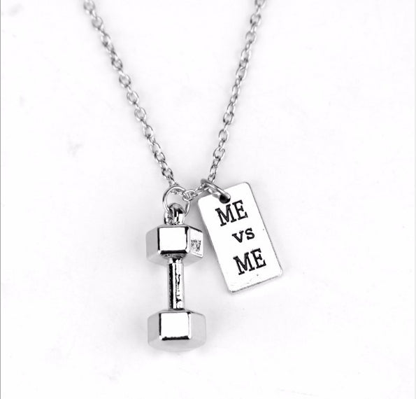 Sport Barbell Dumbbell Pendant Jewelry Lover Friend Bodybuilding Necklaces for Men Women, N255, N251, N250, N253, N371, N252, N254