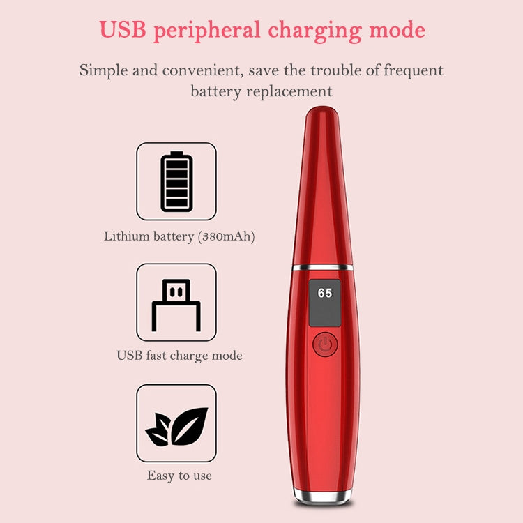 Electric Eyelash Curler  Charging Beauty Tool, 380mAh (Black), 380mAh (White), 380mAh (Red)