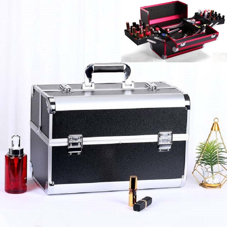 Professional Makeup Box Beauty Salon Manicure Toolbox, Red, Black, Pink, Magic Red, Coral Powder, Elegant Black, Noble Powder, Silver, Oversized Black, Oversized Pink