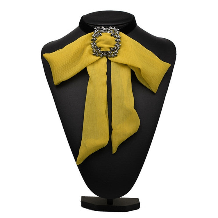 Satin Chiffon Bow Tie Women Shirt Collar Accessory