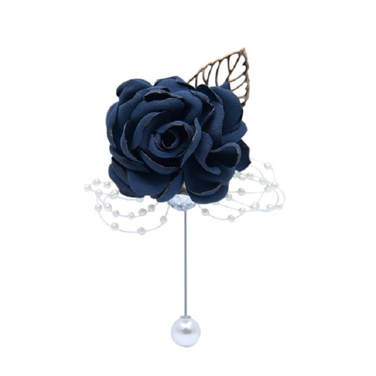 Cloth Flower Pearl Brooch Coat Accessories