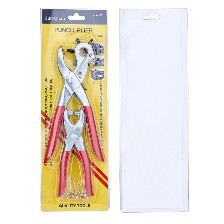 1Set 45# Steel Punch Plier Sets, Eyelet Pliers and Iron Findings, Suitable for leather punch (Red)