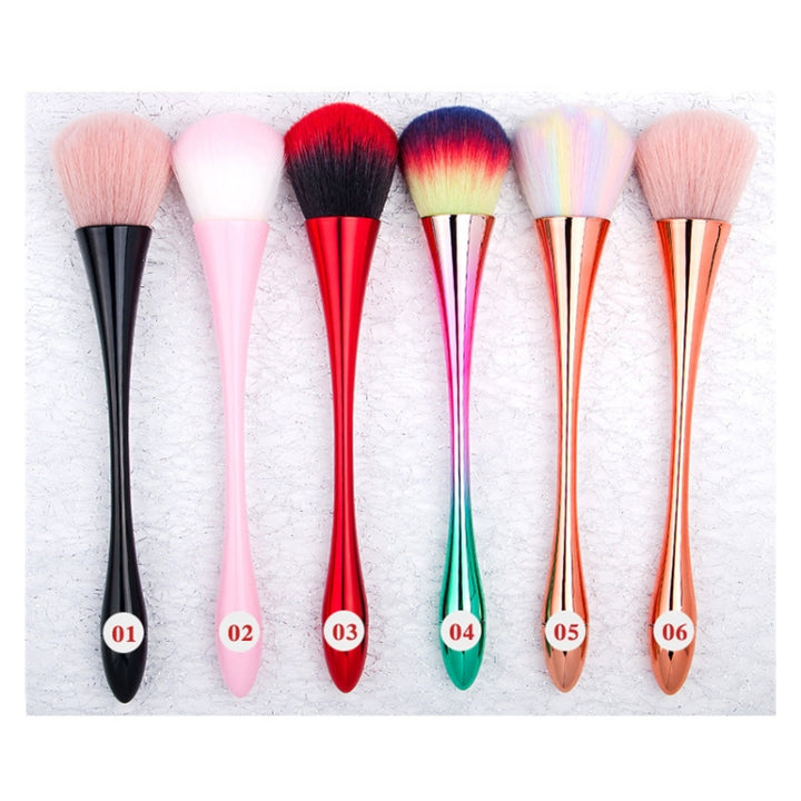 Nail Dust Cleaning Brush Nail Glitter Remover UV Gel Powder Removal Acrylic Nail Brushes Manicure Tools, Rose Gold, Rose Gold Color Hair, Red, Twilight, Pink Little Waist, Black Small Waist, Gradient Color, Rose Gold Large Caliber