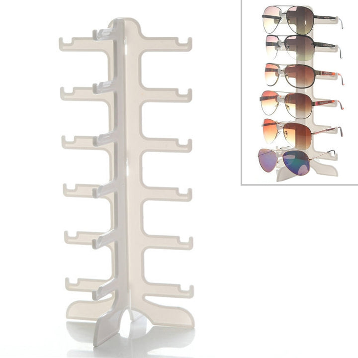 Jewelry Organizer Stand 6 level Plastic Sunglasses Eyeglass Glasses Frame Rack Display Stand