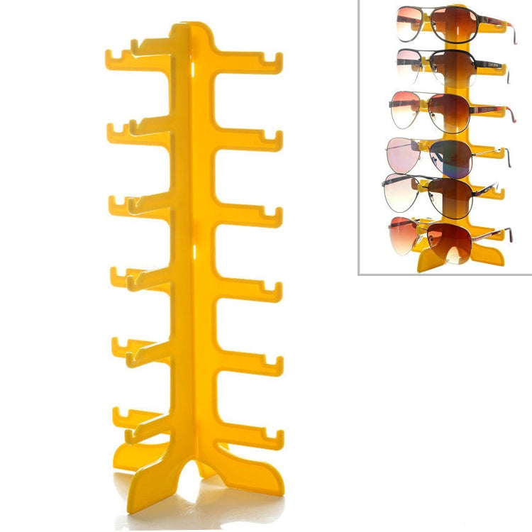 Jewelry Organizer Stand 6 level Plastic Sunglasses Eyeglass Glasses Frame Rack Display Stand