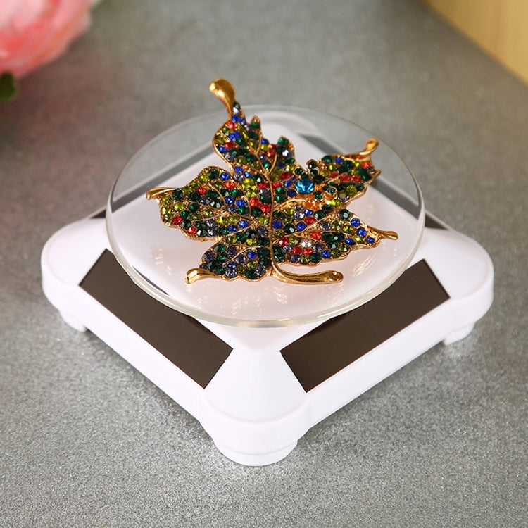 110*110*50mm Solar Showcase Automatic Rotating Stand 360 Turntable For Necklace Bracelet Watch Display, TBD0155001101A, TBD0155001101B, TBD0155001101C, TBD0155001101D