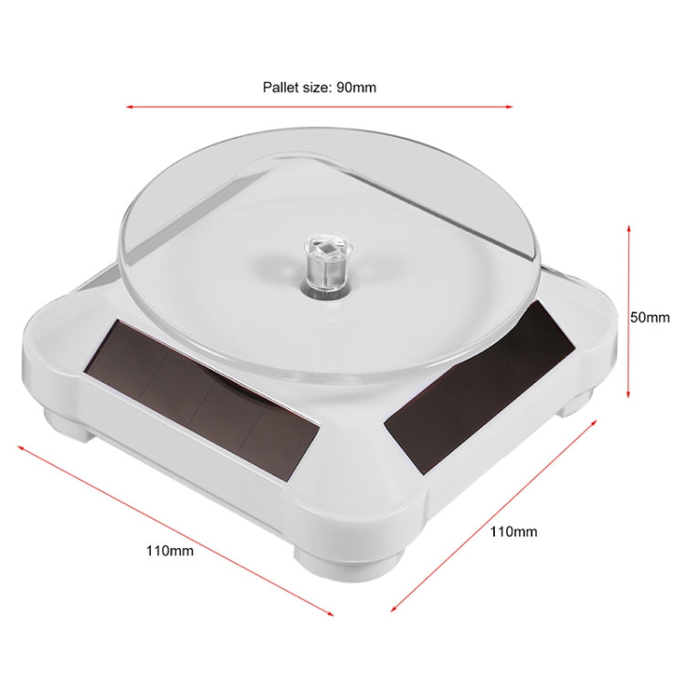 110*110*50mm Solar Showcase Automatic Rotating Stand 360 Turntable For Necklace Bracelet Watch Display, TBD0155001101A, TBD0155001101B, TBD0155001101C, TBD0155001101D