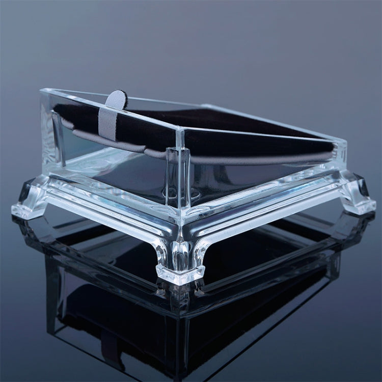 Transparent Acrylic Jewelry Bracelet Watch Display Plate Show Holder Tray Rack