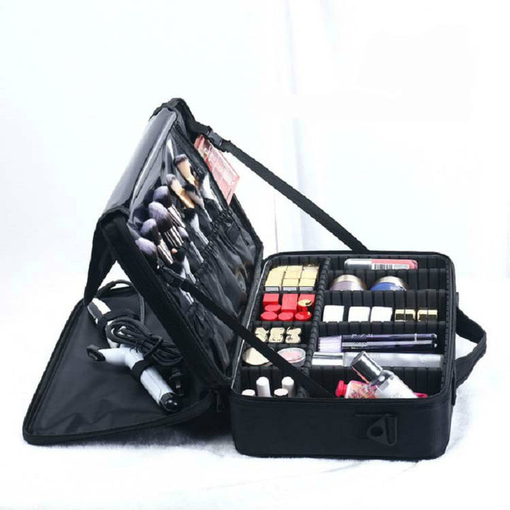 Makeup Bag Embroidery Manicure Portable Clapboard Toolbox, Mini, Small, Medium, Large, Large With Mirror, Extra Large