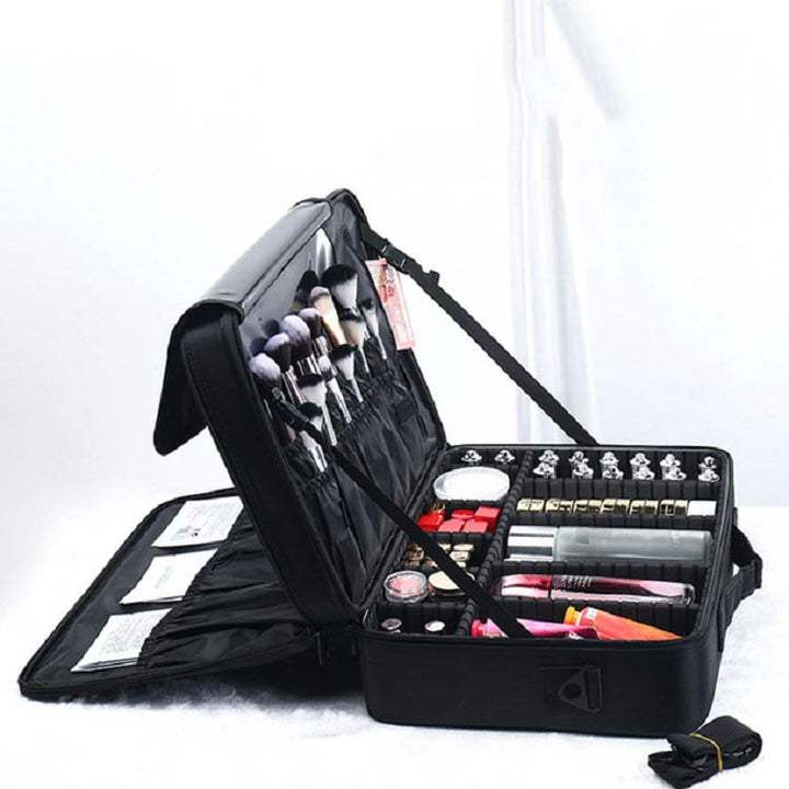 Makeup Bag Embroidery Manicure Portable Clapboard Toolbox, Mini, Small, Medium, Large, Large With Mirror, Extra Large