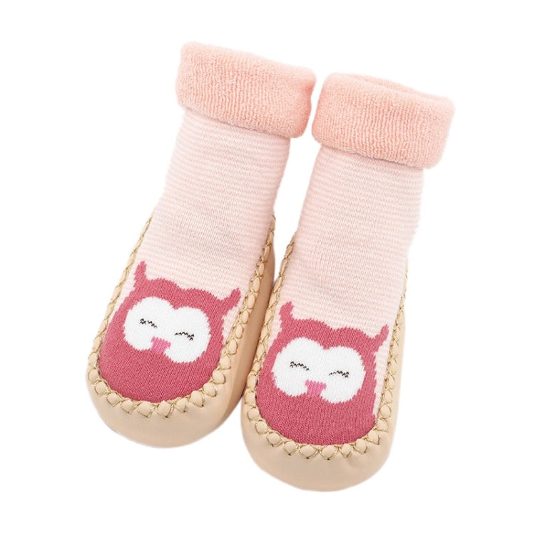 Autumn And Winter Thickened Terry Baby Shoes And Socks Children's Non-slip Soft Bottom Floor Socks, Base Length 11 CM, Base Length 12 CM, Base Length 13 CM, Base Length 14 CM