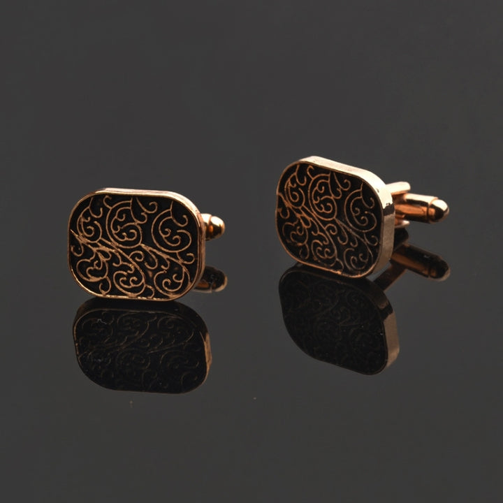 High-end men shirts Cufflinks collocation accessoriesgifts classic Mens Fashion Design carving