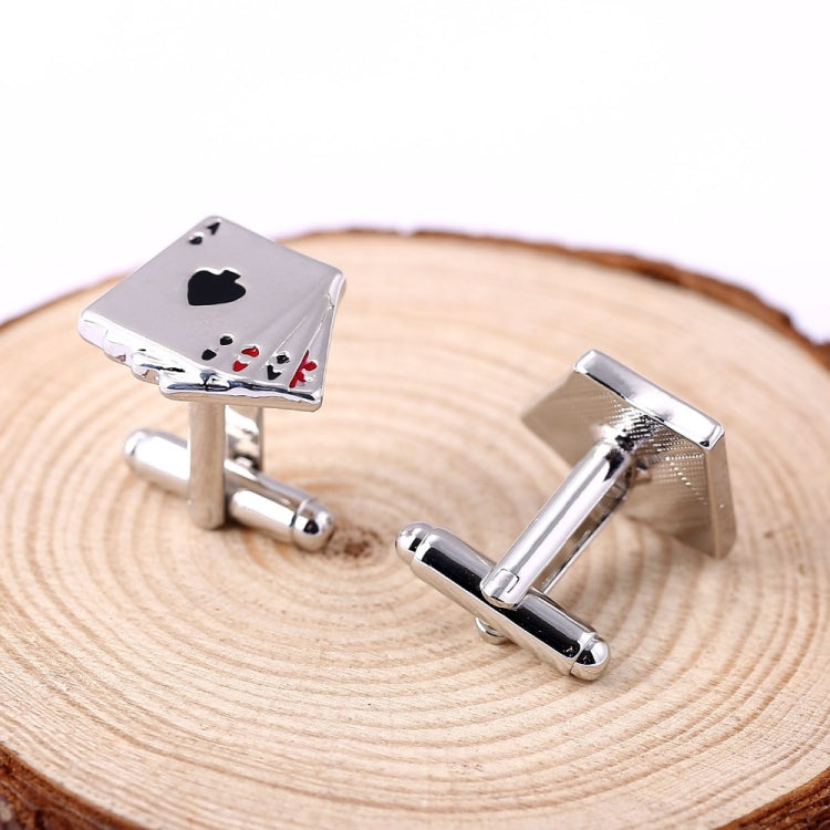 4A poker cufflinks male French shirt cuff links Cards Design cufflink Fashion for men