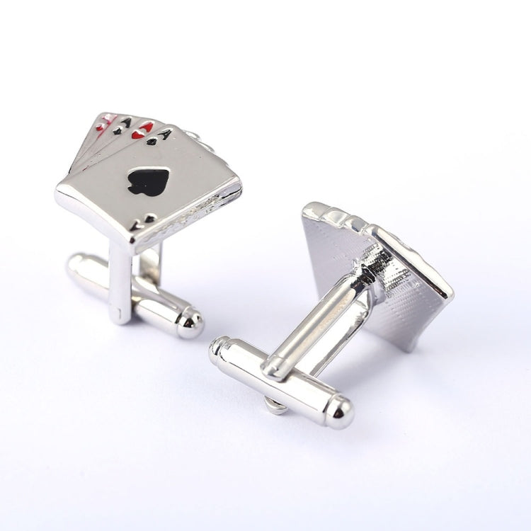 4A poker cufflinks male French shirt cuff links Cards Design cufflink Fashion for men