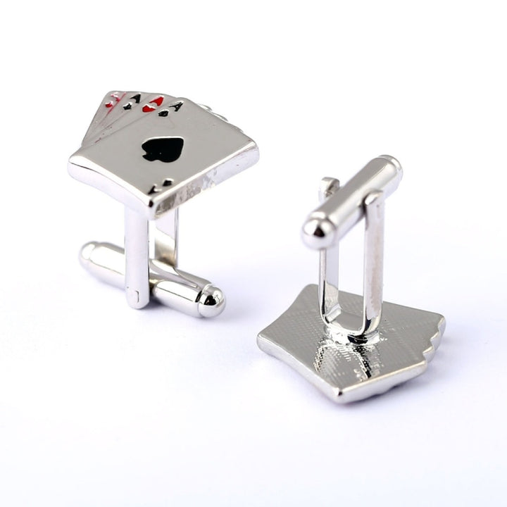 4A poker cufflinks male French shirt cuff links Cards Design cufflink Fashion for men