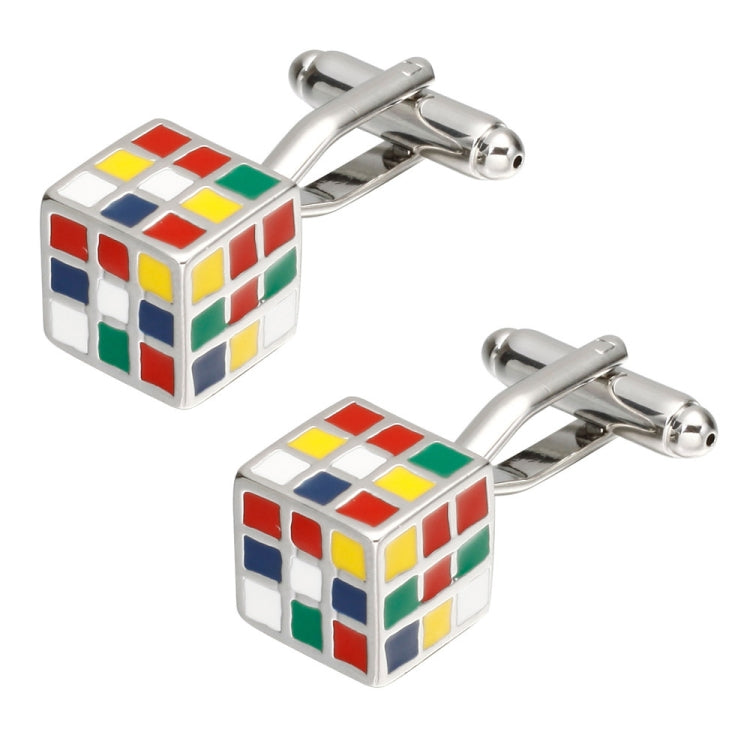 1 Pair Colorful Cube Cufflinks for Men