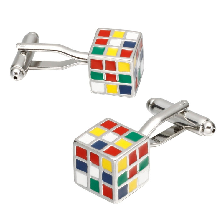 1 Pair Colorful Cube Cufflinks for Men