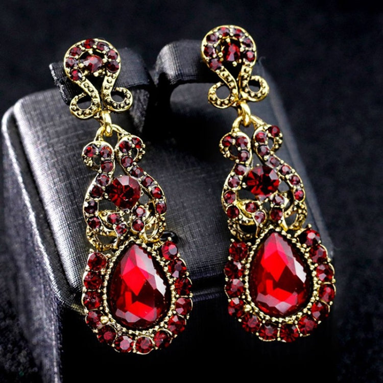 Classic Drop Earrings Exaggerated Atmospheric Alloy Stud Earrings, Black, Red, Yellow