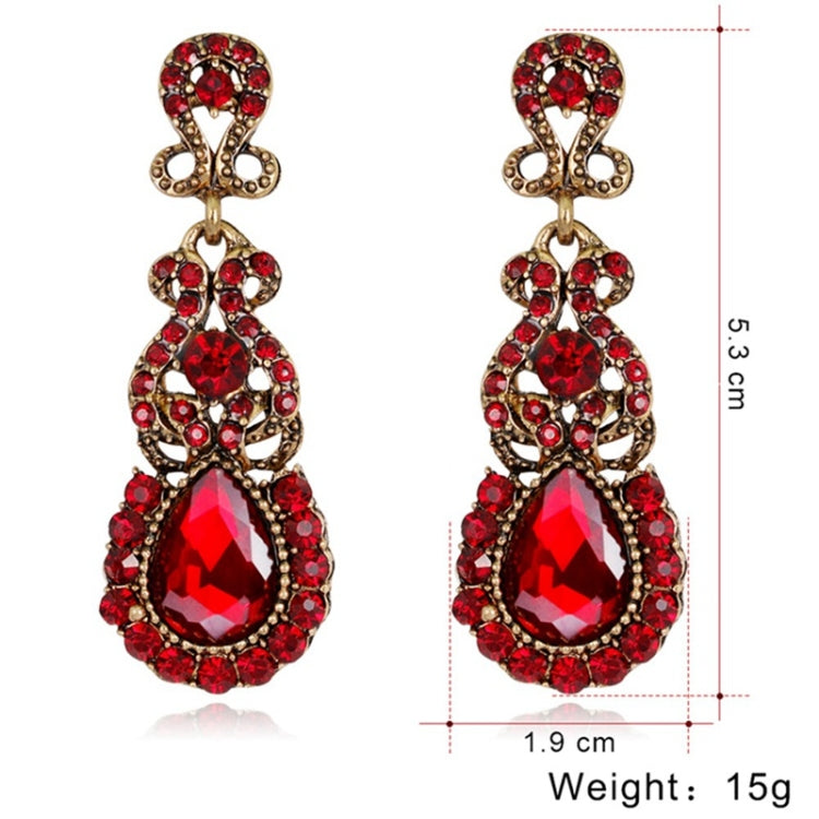 Classic Drop Earrings Exaggerated Atmospheric Alloy Stud Earrings, Black, Red, Yellow