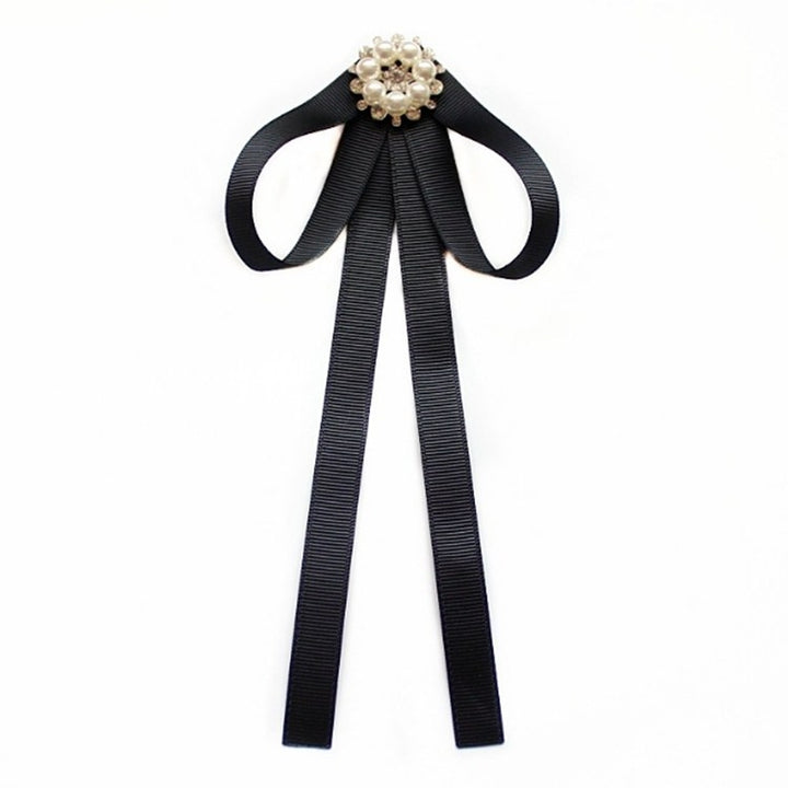 Professional Collar Black Bow Tie Shirt Accessories for Women