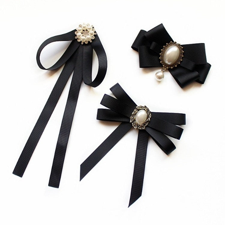 Professional Collar Black Bow Tie Shirt Accessories for Women