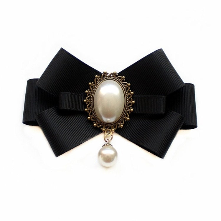 Professional Collar Black Bow Tie Shirt Accessories for Women