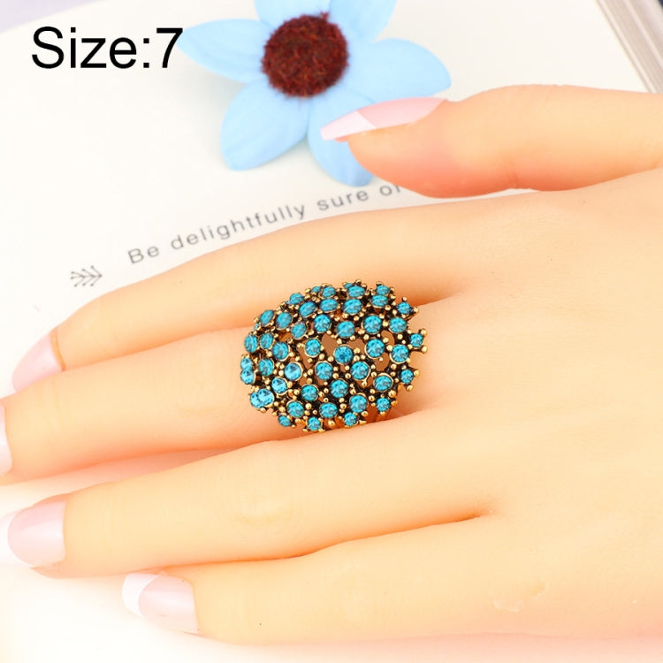 Women Charms Bohemia Jewelry Antique Resin Ethnic Rings, 7, 8, 9, 10