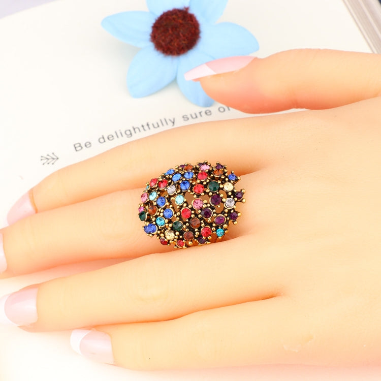 Women Charms Bohemia Jewelry Antique Resin Ethnic Rings, 7, 8, 9, 10