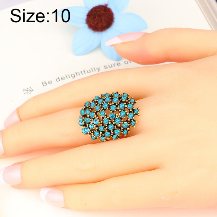 Women Charms Bohemia Jewelry Antique Resin Ethnic Rings, 7, 8, 9, 10