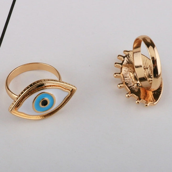 Resin Punk Ring Turkish Evil Eye Rings