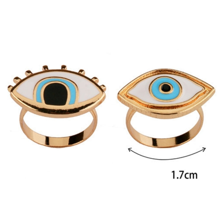 Resin Punk Ring Turkish Evil Eye Rings