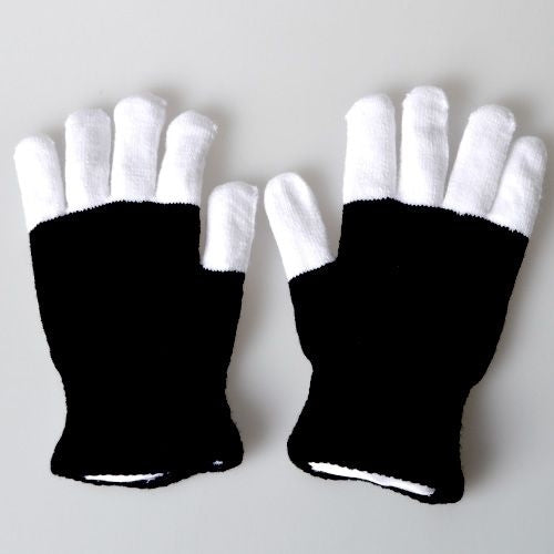 LED Colorful Luminous Performance Gloves Children Gloves, One Pair, About 10 Years Old