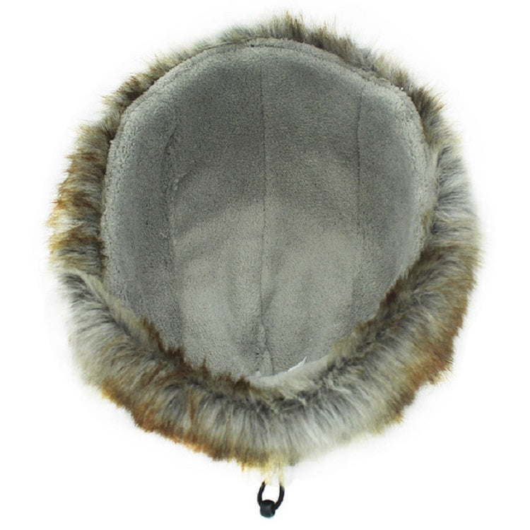 Winter Outdoor Padded Adjustable Head Circumference Ski Hat Warm Ear Protected Cap Flight Hats, Black Black Fur, Black Brown Fur, Dark Blue Black Fur, Dark Blue Brown Fur, Gray Black Fur, Gray Brown Fur, Army Green Black Fur, Army Green Brown Fur