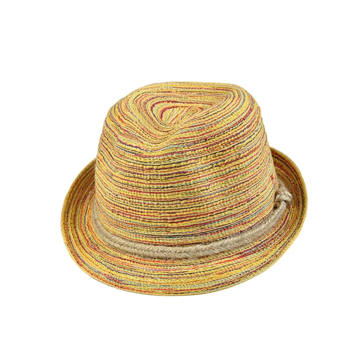 Colorful Striped Foldable Straw Hat Topee Bohemia Cap, Bohemia