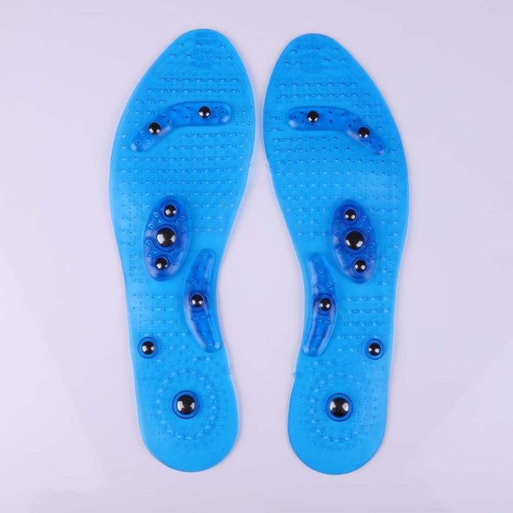 One Pair Breathable Running Shock Absorption Massage Insole, S About 27cm, L About 29cm