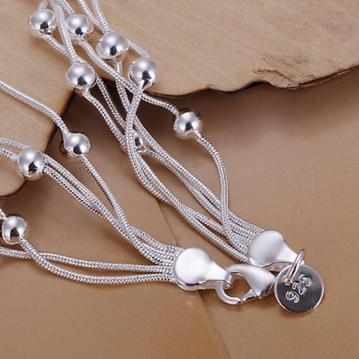 925 Silver Plated Jewelry Fashion Bracelet