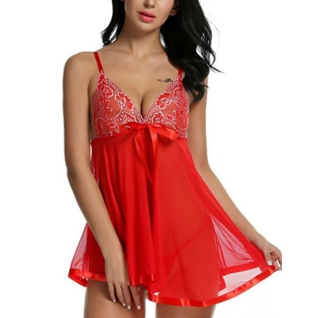 Sexy Perspective Mesh Girth Nightdress, S, M, L, XL