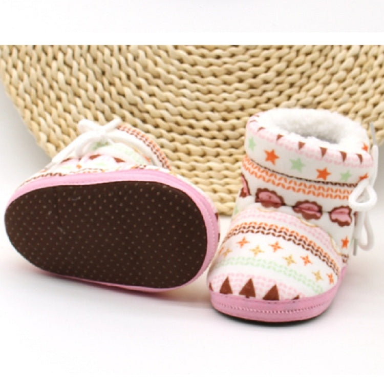 Baby Toddler  Shoes Thick Cotton Shoes Soft Bottom Warm High-top Children Shoes, 0-12 Month